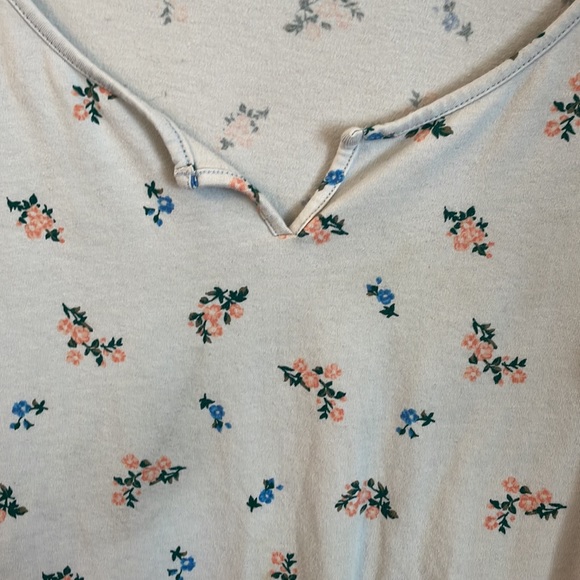 Victoria’s Secret PINK Baby Blue Floral Bodysuit - Size M - Picture 4 of 5